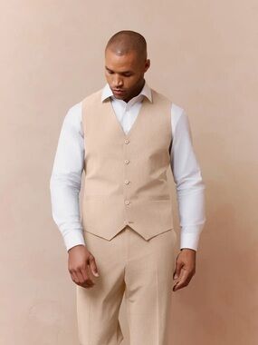 Azazie Savile Tan Men’s Vest